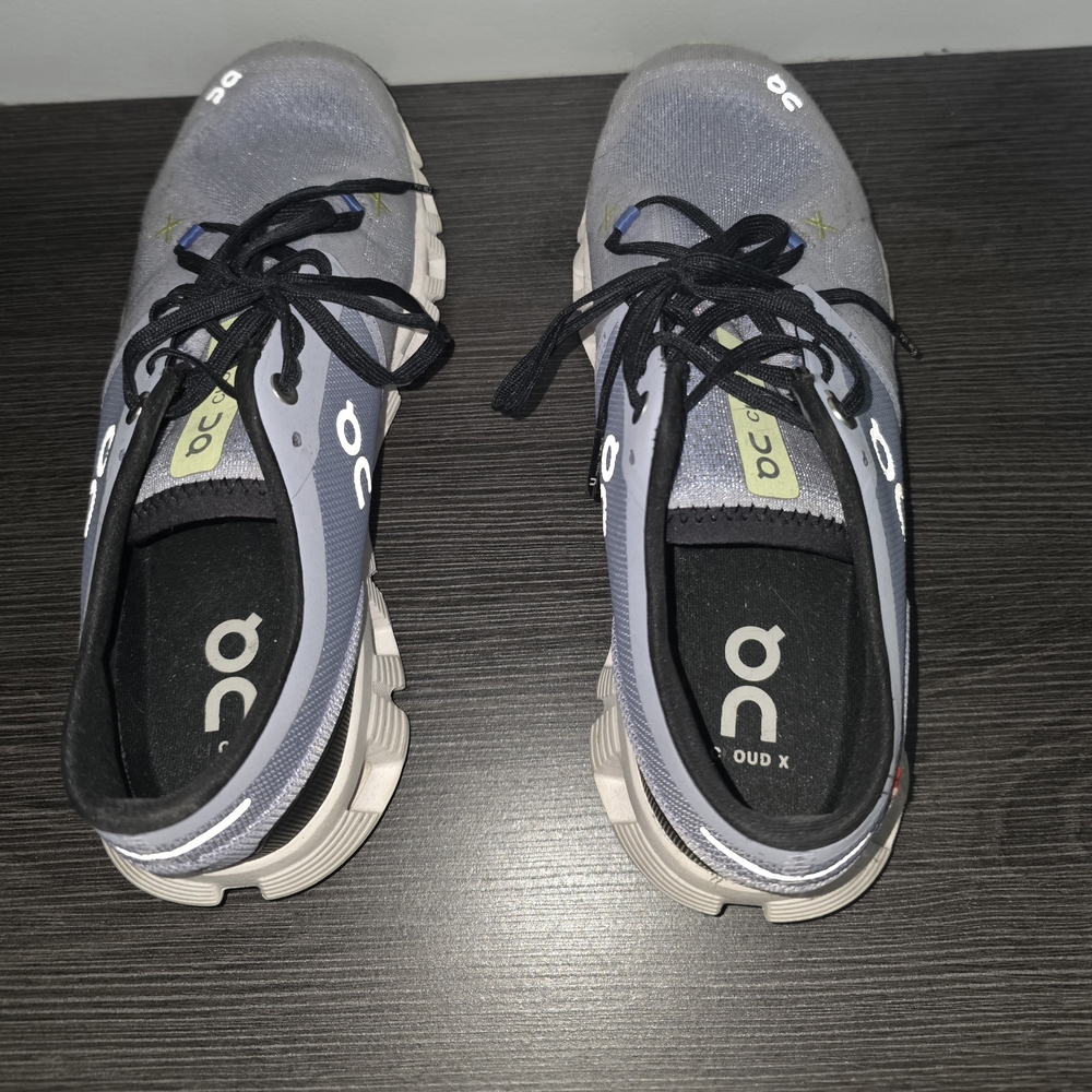 On Running Gray and Black Sneakers